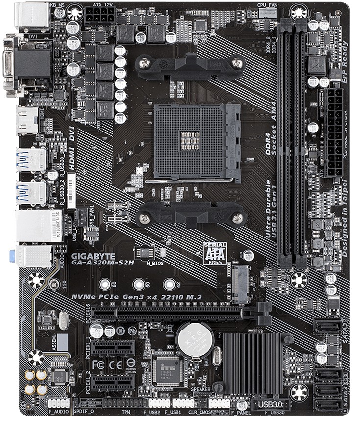 Harga Jual Motherboard Gigabyte Ga A320m S2h Am4 Malang