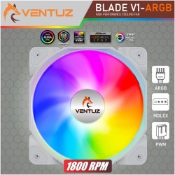 VENTUZ BLADE V1 WHITE ARGB Fan 12cm