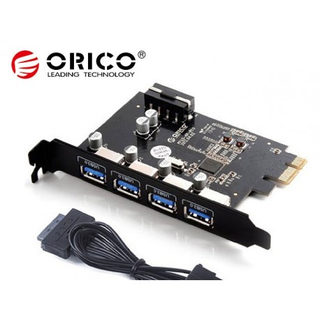 Orico Pme-4u Usb 3.0 4 Port Pci Express To Usb3.0 Host Controller Adapter Card