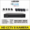 PAKET CCTV HILOOK 2MP 8 CHANNEL 8 CAMERA + 1TB HDD - PAKET 1TB