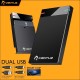 VENTUZ ENCLOSURE CADDY 2.5 SSD/HARD DISK dual USB 3.1 GEN 2 (Type C)