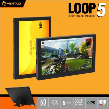 VENTUZ LOOP 5INC IPS HDMI PORTABLE MONITOR