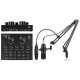 MICROPHONE VENTUZ STUDIO PRO PACK MIXER V8+STAND