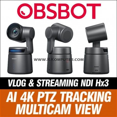 OBSBOT Tail Air AI 4K PTZ NDI HX3 Streaming tracking Camera multi view