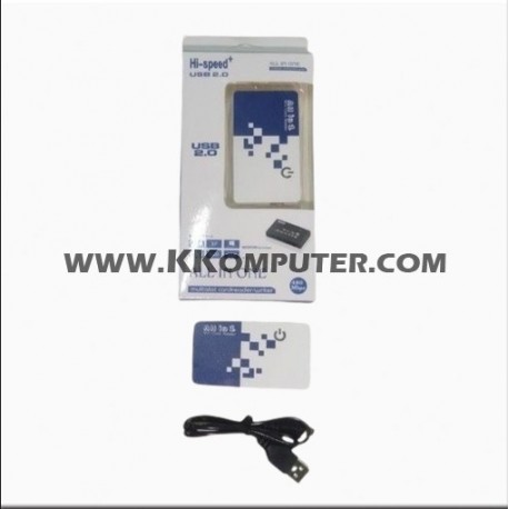 CARD READER ALL IN ONE 6 SLOT HI SPEED K ONE 2.0 BLUE