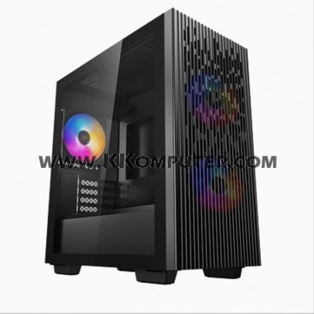 DeepCool Matrexx 40 3FS ARGB Tempered Glass M-ATX Gaming Case - Black