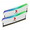 PNY XLR8 DDR4 3200 16GB LONGDIMM, WHITE RGB (8GB x 2 , 1 kits)