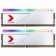 PNY XLR8 DDR4 3200 16GB LONGDIMM, WHITE RGB (8GB x 2 , 1 kits)