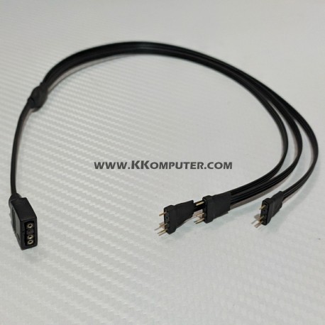 Kabel splitter Addressable RGB ARGB 3 x 3pin ASUS Aura MSI Mystic dll