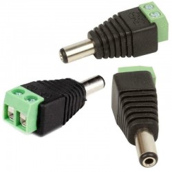 CONNECTOR JACK POWER Plug DC CCTV MALE