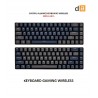 DIGITAL ALLIANCE KEYBOARD GAMING MECA AIR S DARKSYD 65% WIRELESS - DARK SHADOW BROWN SWITCH / DARK ABYSS BLUE SWITCH