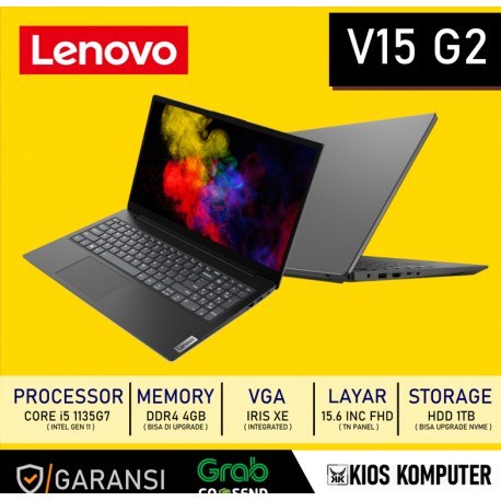 LAPTOP LENOVO V15 G2 INTEL CORE I5 1135G7 4GB RAM 1TB HDD 15.6 INC FHD W10+OHS