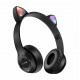 CAT EAR HEADSET P47M WIRELESS AUDIO STEREO SUPER BASS COLOR LIGHTS RGB