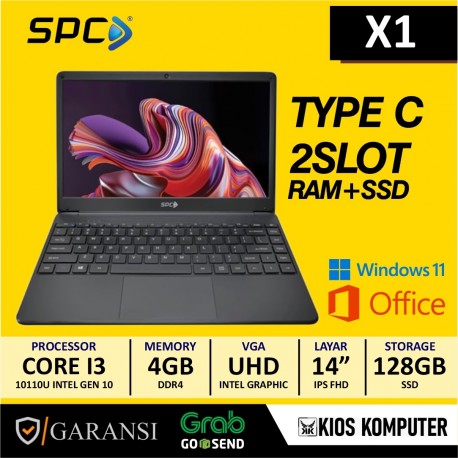 LAPTOP TKDN Core I3 10110u-4GB DDR4-128GB SSD-FHD-IPS-14inc-W10-SPC X1