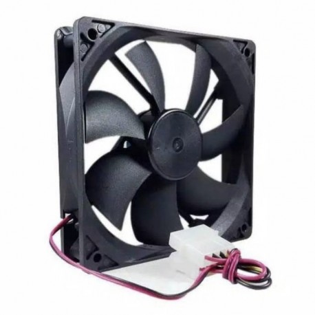 FAN CASING PC BLACK HITAM NON RGB 12 CM