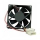 FAN CASING PC BLACK HITAM NON RGB 12 CM