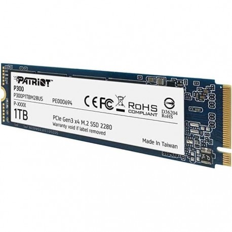 NVME Patriot P300 M.2 PCIe Gen 3 x 4 2280 1TB SSD