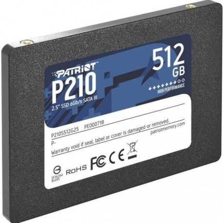 PATRIOT P210 SSD 512GB 2.5" SATA 3