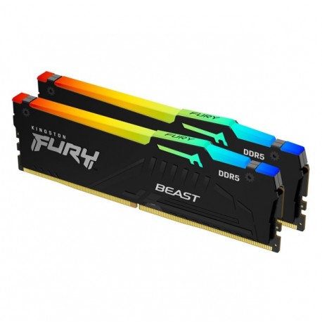 RAM KINGSTON BEAST FURY RGB 16GB KIT (8X2) 5200MHZ DDR5