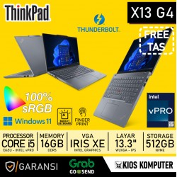 THINKPAD X13 G4 INTEL vPRO CORE I5 1345U 16GB DDR5 512GB NVME 13.3" WUXGA IPS IRIS XE GRAPHICS W11PRO