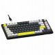 KEYBOARD NYK MKN-09 DAEMON82 RGB TKL MECHA BROWN SWITCH 3 CONNECTION