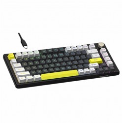 KEYBOARD NYK MKN-09 DAEMON82 RGB TKL MECHA BROWN SWITCH 3 CONNECTION