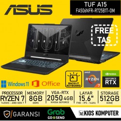 ASUS TUF A15 FA506NFR-R725B1T-OM AMD RYZEN 7 7435HS 8GB DDR5 512GB SSD NVME RTX2050 4GB 15.6" FHD 144Hz W11+OHS