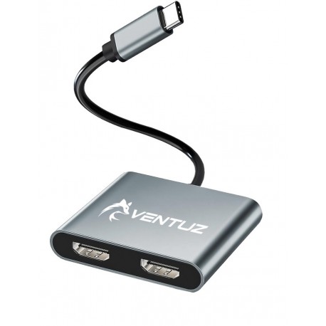 Ventuz Converter Type C to dual 4K HDMI 60HZ - Spliter dual monitor