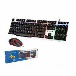 KEYBOARD MOUSE GAMING VOXY KM800 LED RGB