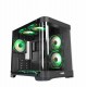 CASING KOMPUTER PC GAMING VBR Z3 CURVED DUAL CHAMBER M-ATX USB TYPE C - HITAM