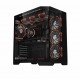 CASING KOMPUTER PC GAMING VBR Z8 M-ATX USB Type-C DUAL CHAMBER - BLACK