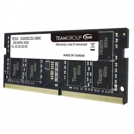 MEMORY RAM TEAM ELITE PLUS SODIM L 8GB  DDR4 3200 - LIFETIME WARRANTY