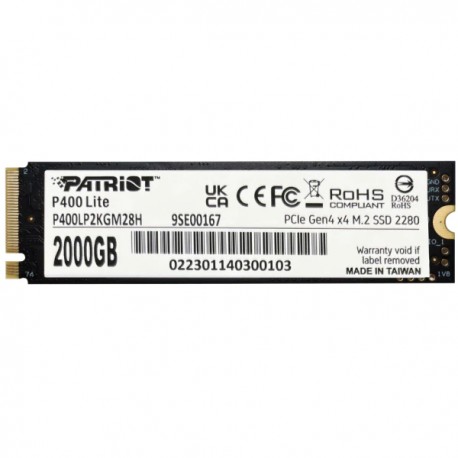 SSD M2 NVME PATRIOT P400 2TB 2280 GEN4x4