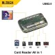 M-TECH CARD READER 6 SLOT TRANSPARAN