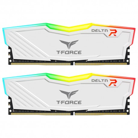 MEMORY RAM KOMPUTER PC TEAM DELTA WHITE 32GB RGB (16X2) KIT 3600MHZ DDR4