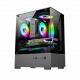 CASING PC / PC Case ITX M-ATX NYK NEMESIS NOTUS T68 FREE 3 FAN BLACK