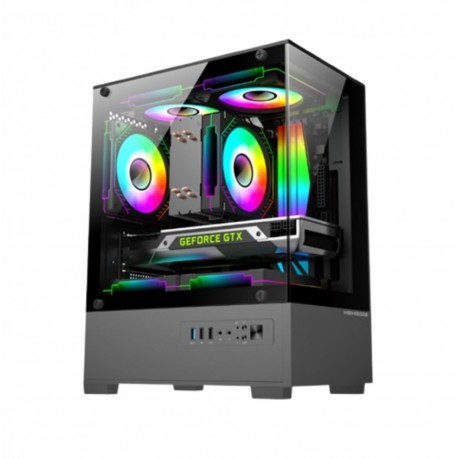 CASING PC / PC Case ITX M-ATX NYK NEMESIS NOTUS T68 FREE 3 FAN BLACK