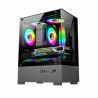 CASING PC / PC Case ITX M-ATX NYK NEMESIS NOTUS T68 FREE 3 FAN BLACK