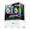 CASING PC / PC Case ITX M-ATX NYK NEMESIS NOTUS T68 FREE 3 FAN WHITE