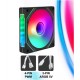 FAN CASING VENOMRX TETRAGON 01 ARGB 120MM SYNCFWD / SYNCREV HITAM