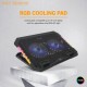 MTECH COOLING PAD LAPTOP GAMING RGB S900 WITH PHONE HOLDER