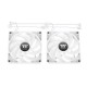 FAN CASE THERMALTAKE CT120 REVERSE ARGB SYNC 2 PACK - WHITE