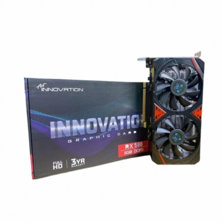 VGA CARD INNOVATION RX 580 8GB DDR5 256 BIT DUAL FAN RX580 RADEON