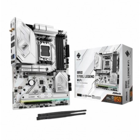 MOTHERBOARD ASROCK B850 STEEL LEGEND WIFI ( ( AM5 AMD B850 DDR5 USB3.2 Type-C SATA3 )