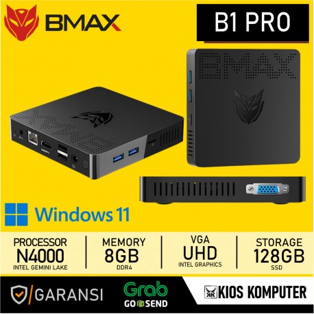 BMAX B1 PRO MINI PC N4000 8GB DDR 128GB SSD NVME W11