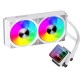 DIGITAL ALLIANCE KAZE KS240 ARGB WATER COOLING AIO 240 ARGB DIGITAL LED DISPLAY SCREEN - WHITE