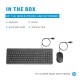 HP 150 WIRED KEYBOARD MOUSE COMBO WITH ISNTANT USB PLUG