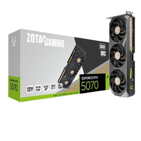 VGA Card ZOTAC GAMING GeForce RTX 5070 SOLID OC 12GB GDDR7