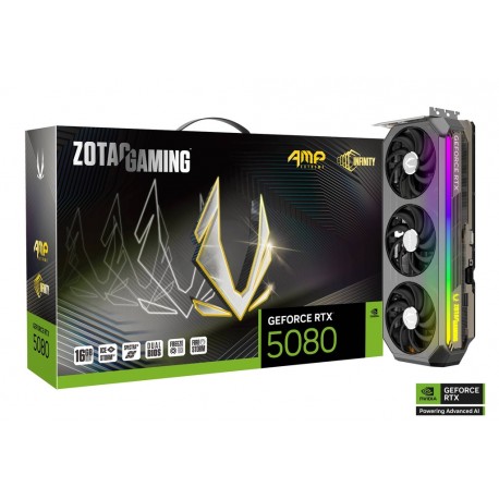 VGA CARD ZOTAC RTX 5080 AMP EXTREME INFINITY 16GB GDDR7 256BIT