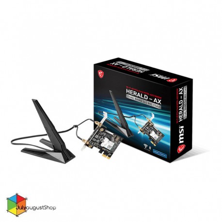 MSI HERALD-AX INTEL AX210NGW WI-FI 6E WIRELESS PCIE ADAPTER